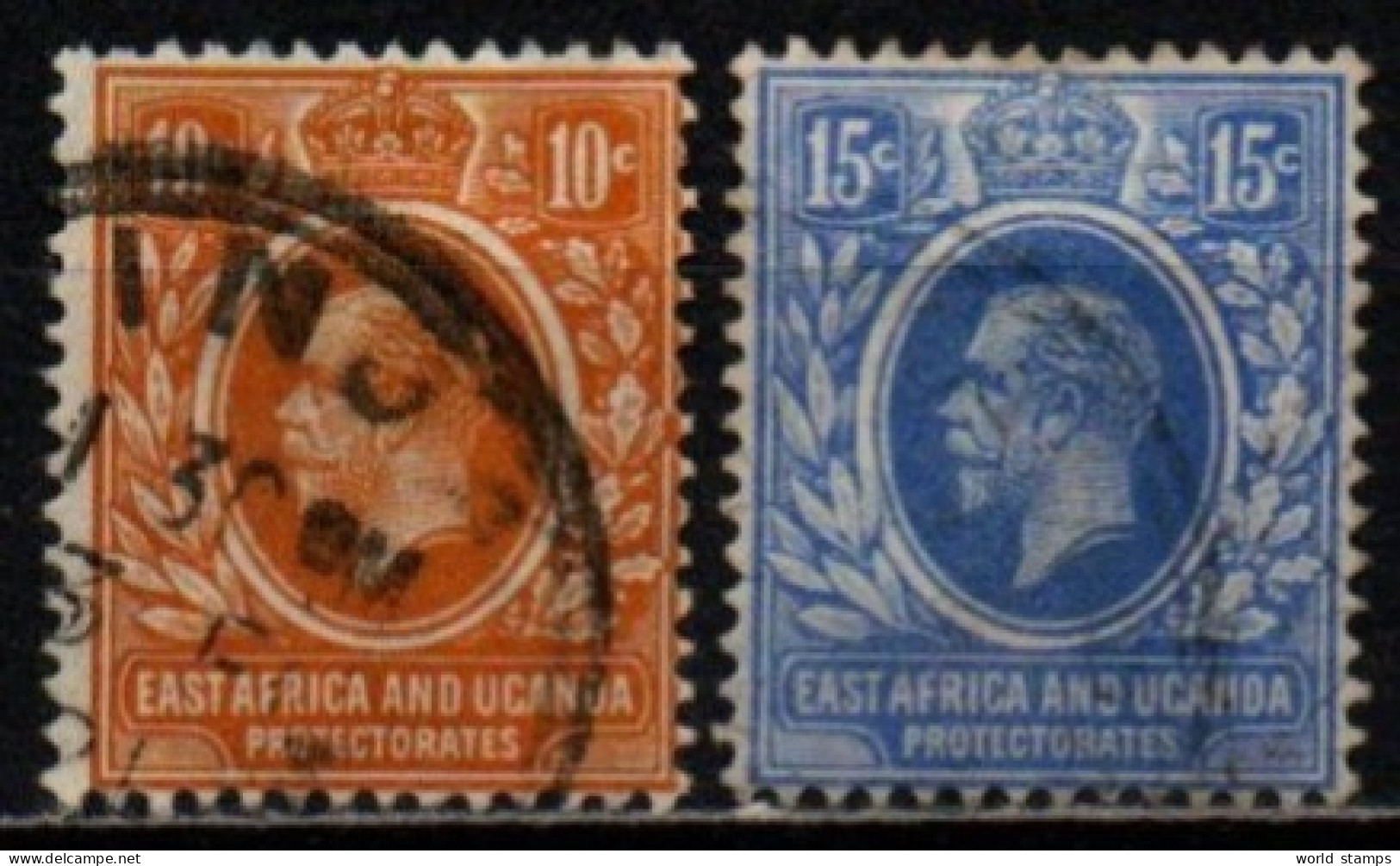 AFRIQUE OR. BRIT. ET OUGANDA 1912-21 O - East Africa & Uganda Protectorates