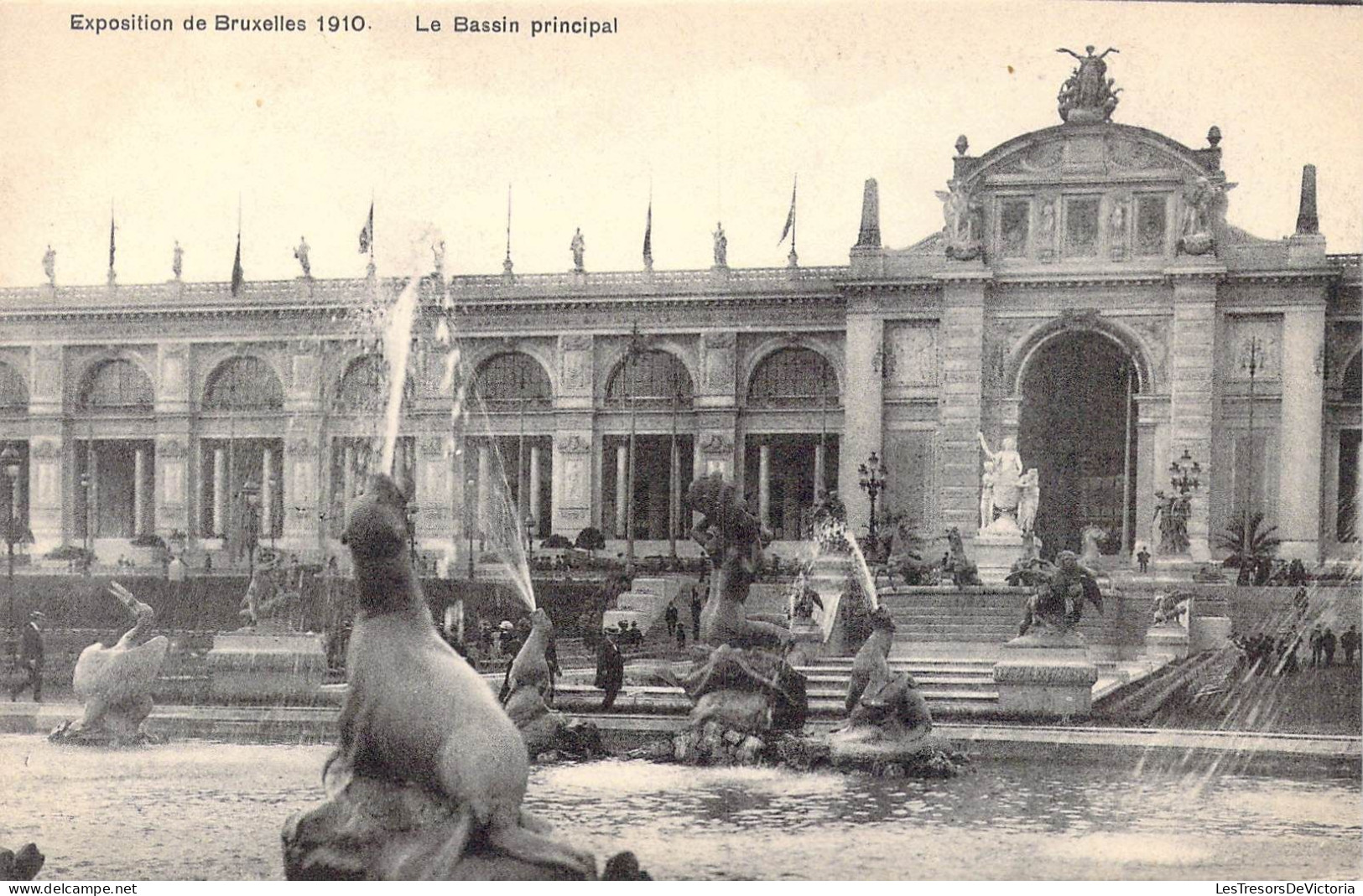 BELGIQUE - Bruxelles - Exposition De Bruxelles 1910 - Le Bassin Principal - Carte Postale Ancienne - Expositions Universelles