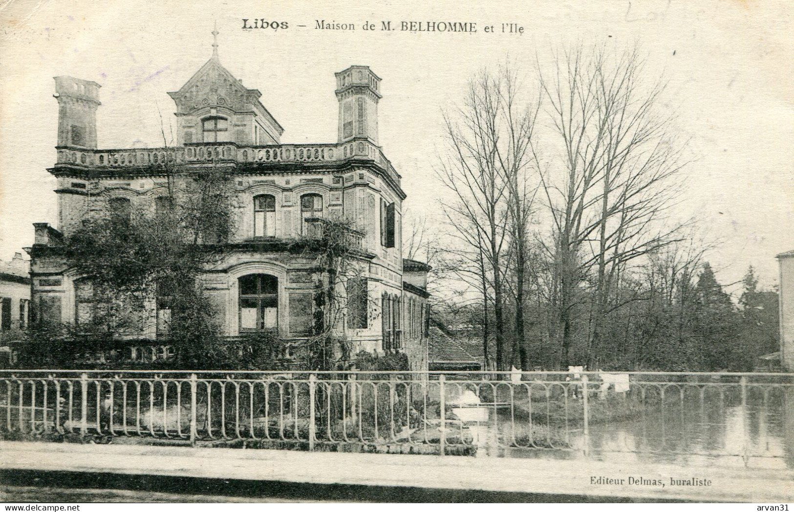 LIBOS - MAISON De M. BELHOMME Et L' ILE - - Libos