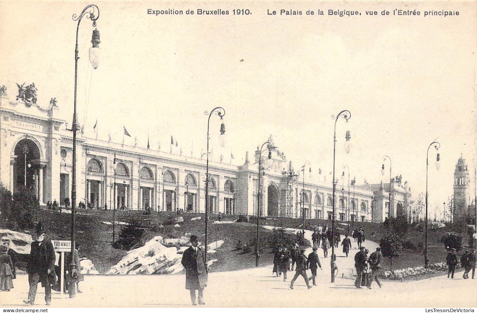 BELGIQUE - Bruxelles - Exposition De Bruxelles 1910 - Le Palais De La Belgique, Vue De.. - Carte Postale Ancienne - Expositions Universelles