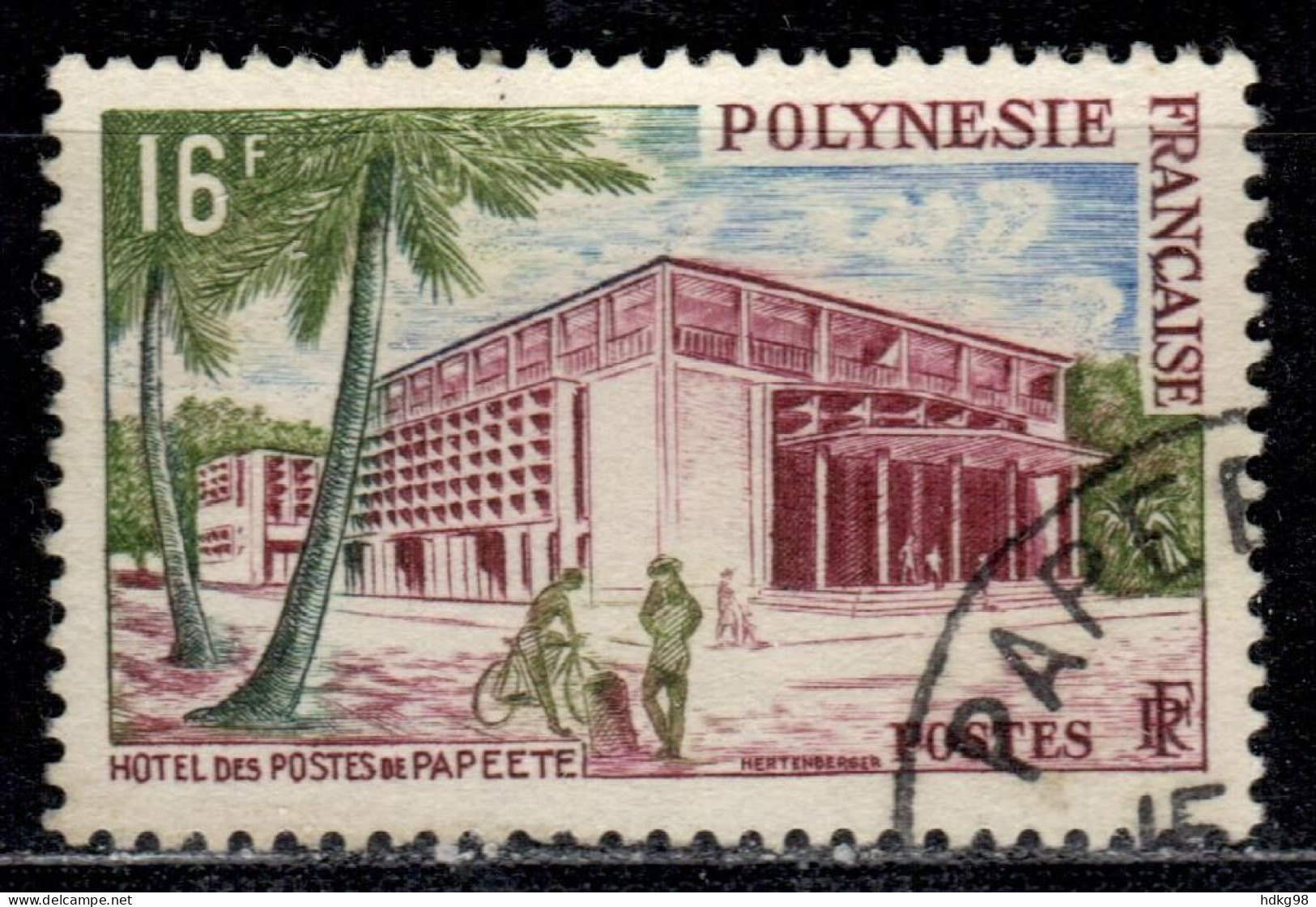 F P+ Polynesien 1960 Mi 17 Post - Usati