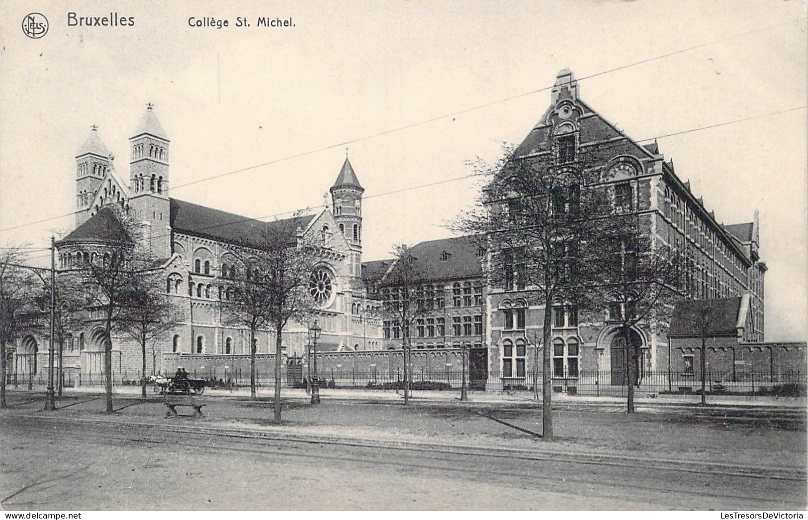 BELGIQUE - Bruxelles - Collège St. Michel - Carte Postale Ancienne - Enseignement, Ecoles Et Universités