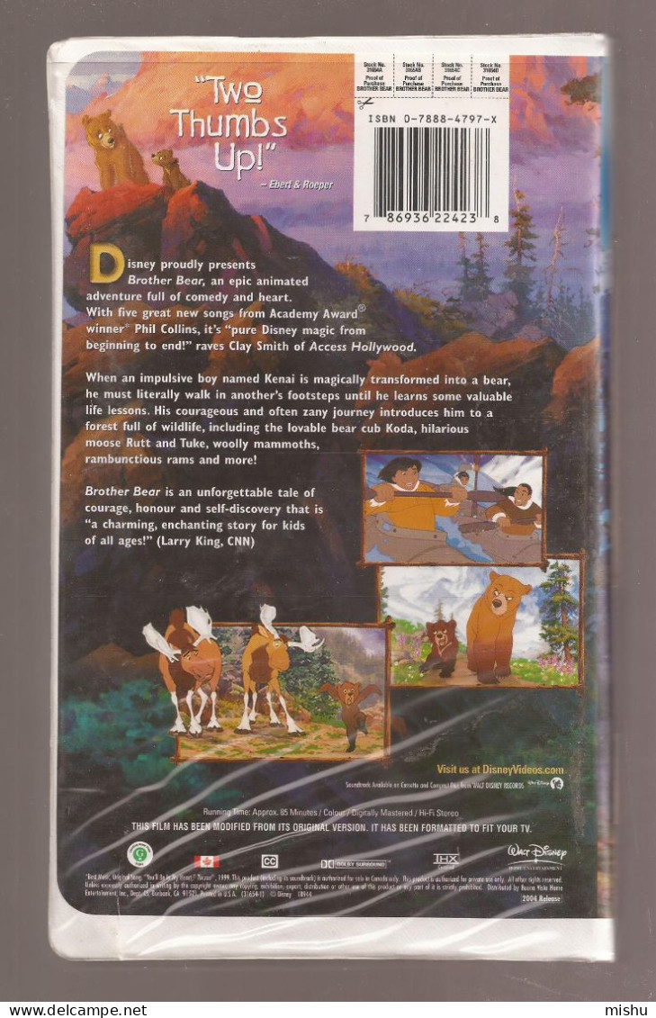 VHS Tape - Disney - Brother Bear - Kinder & Familie