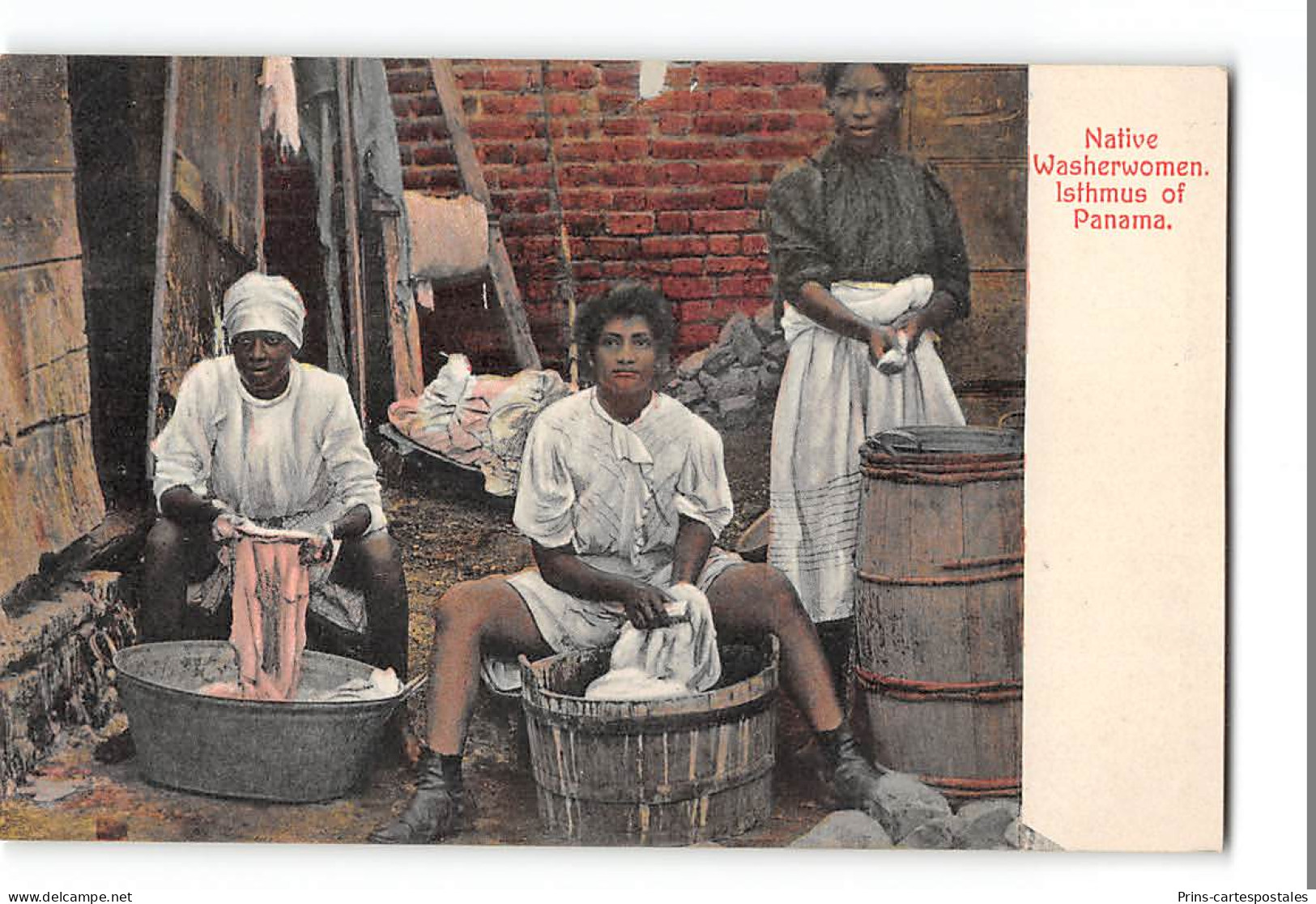 CPA Panama Native Washerwomen Isthmus Of Panama - Panamá