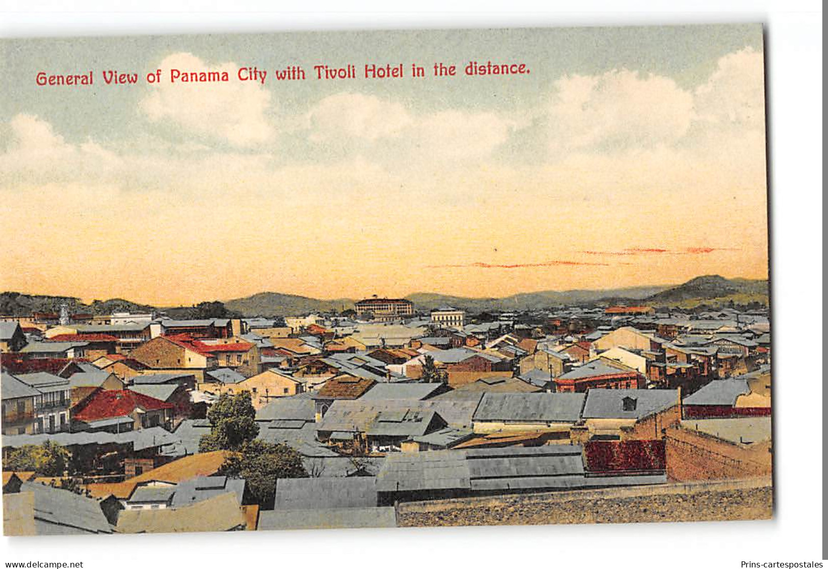 CPA Panama General View Of Panama City With Tivoli Hotel In The Distance - Panama