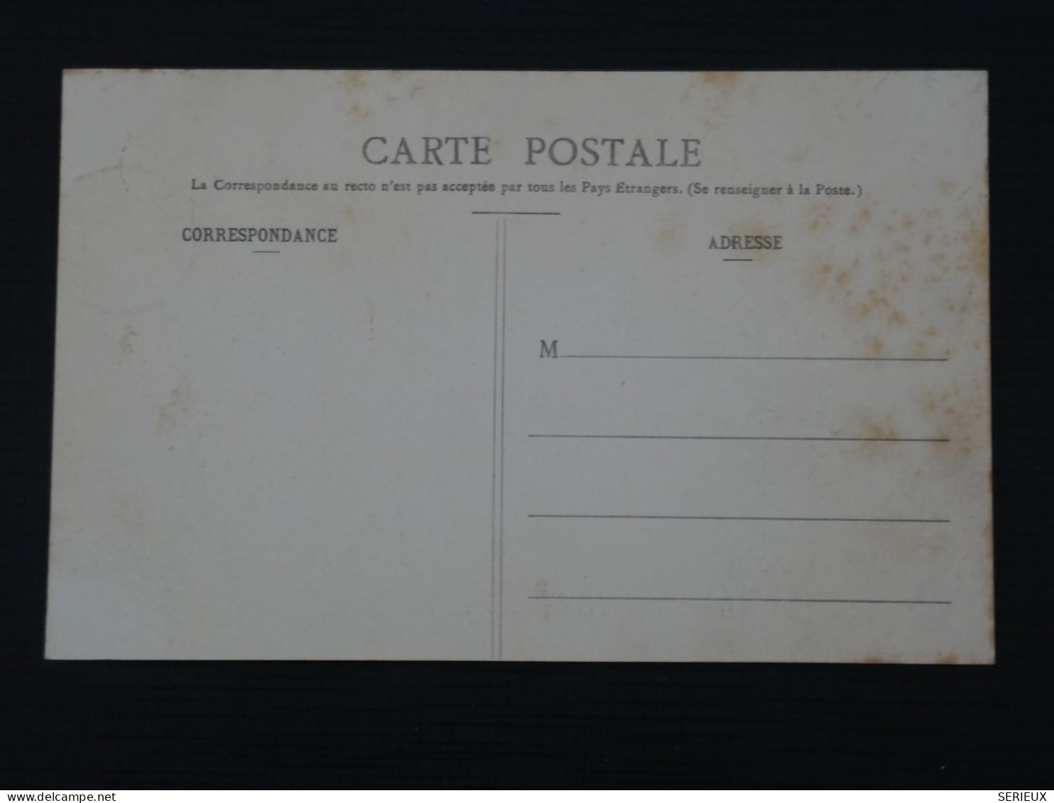 BU15 LA REUNION  BELLE  CARTE   1907 OBLITERATION MARINE  POUR  MARSEILLE  + AFF. INTERESSANT ++ - Cartas & Documentos