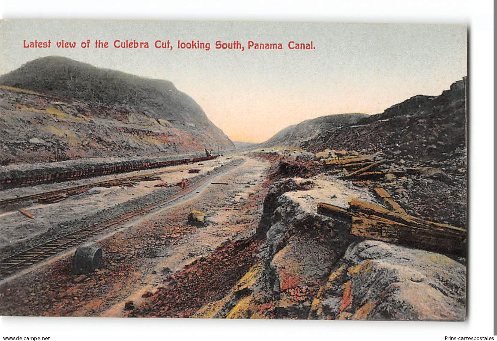 CPA Panama Latest View Of The Culebra Cut, Looking South, Canal - Panama