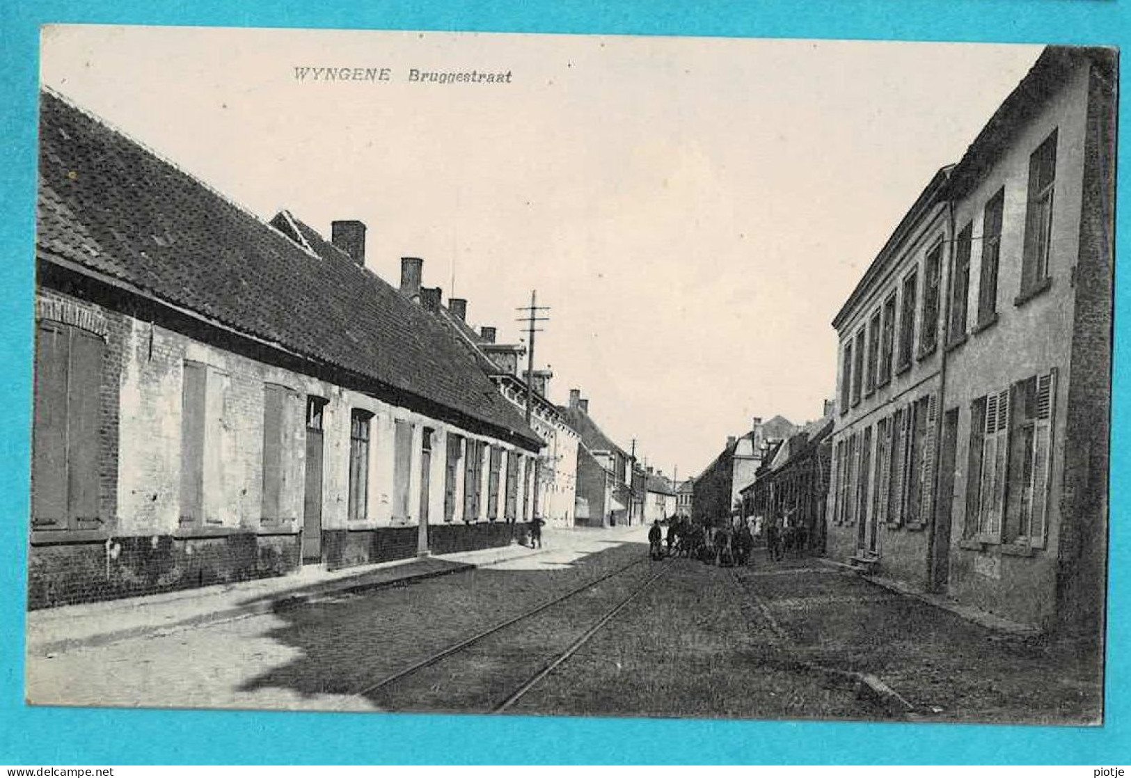 * Wingene - Wyngene (Tielt - West Vlaanderen) * (Uitg Drukker Anseeuw) Bruggestraat, Tramway, Animée, Old, TOP - Wingene