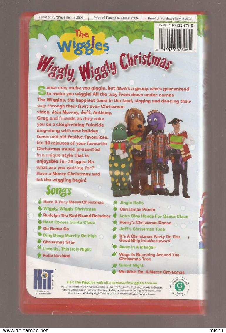 VHS Tape - The Wiggles - Wiggly, Wiggly Christmas - Children & Family