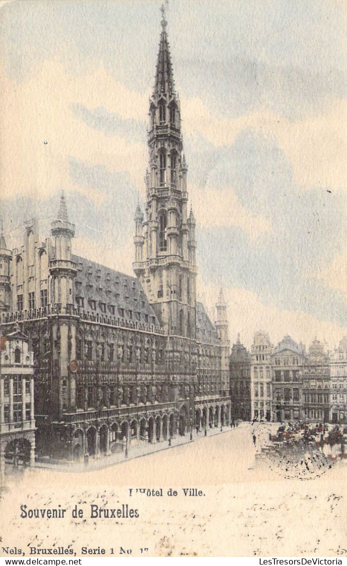 BELGIQUE - Bruxelles - Souvenir De Bruxelles - Hôtel De Ville - Carte Postale Ancienne - Monumenti, Edifici