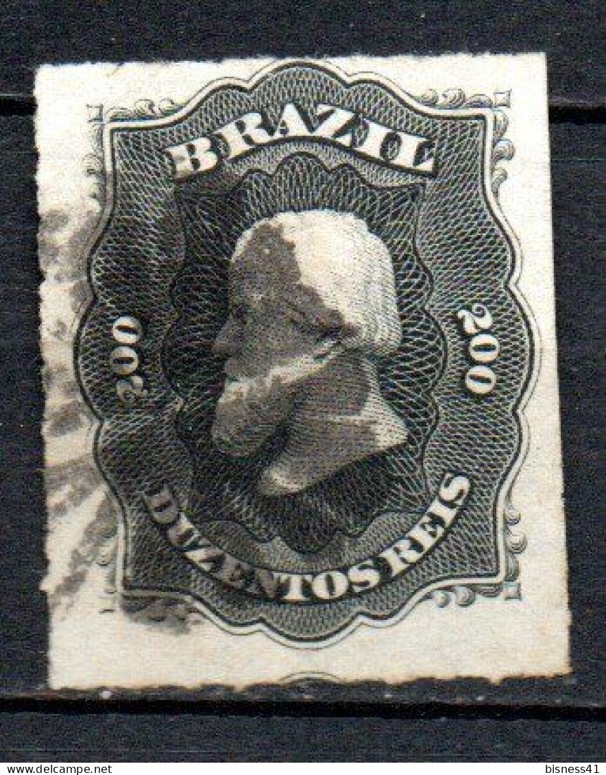Col33 Brasil Bresil 1876 N° 35 Oblitéré Percé En Ligne Cote : 9,00€ - Usados