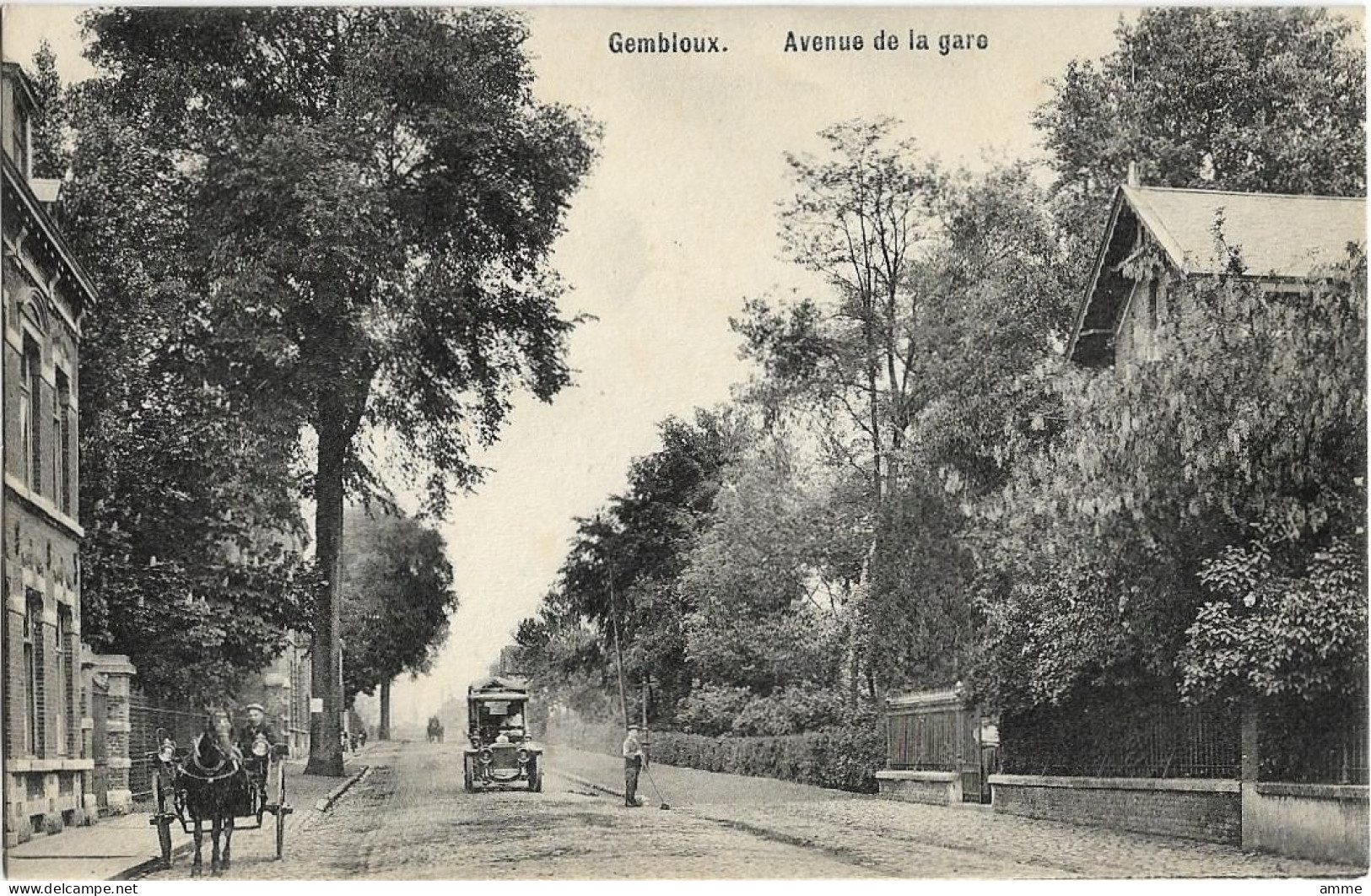 Gembloux   *  Avenue De La Gare  (attelage - Oldtimer) - Gembloux