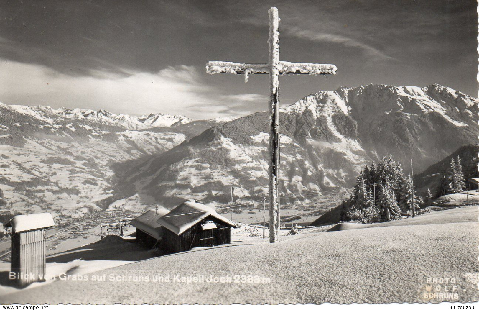 Blick Von Grabs Auf Schruns Im Montafon Und Arlberg / Photo Wolf Um 1950 - Schruns