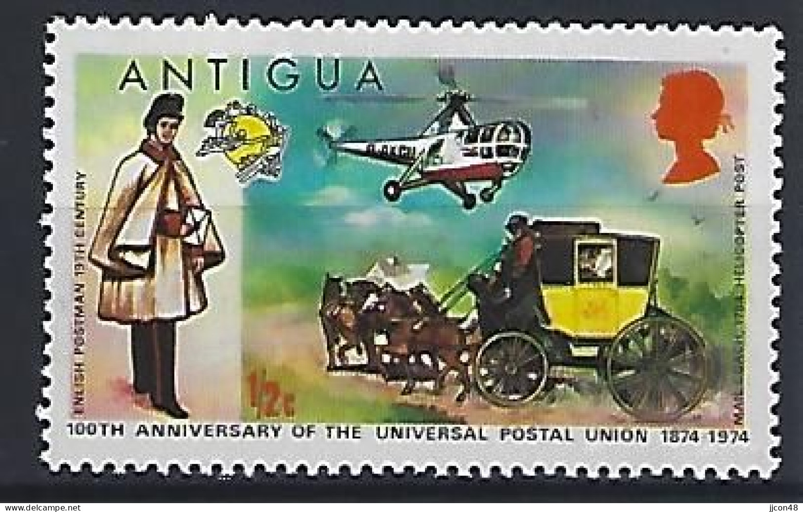 Antigua 1974  Centenary Of U.P.U (**) MNH - 1960-1981 Autonomie Interne