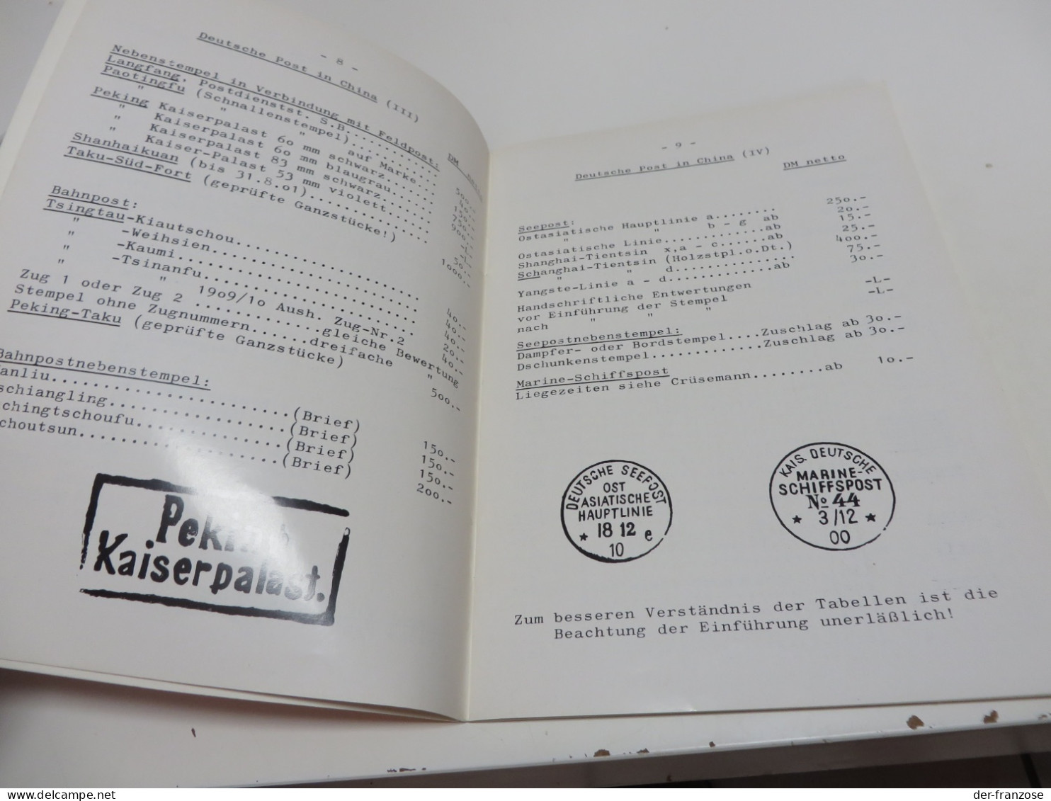 Posten FACHLITERATUR Für  Deutsche Kolonien. - Handbooks