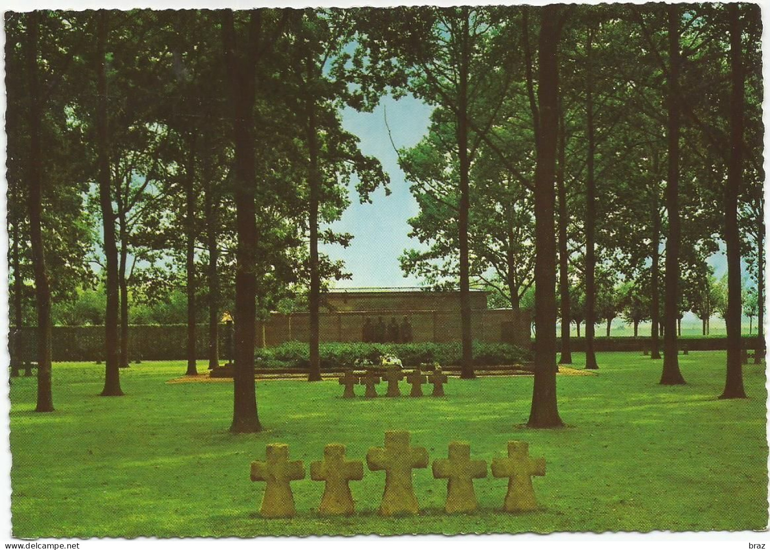 CPSM Langemarck Cimetière Militaire Allemand 14 18 - Langemark-Poelkapelle