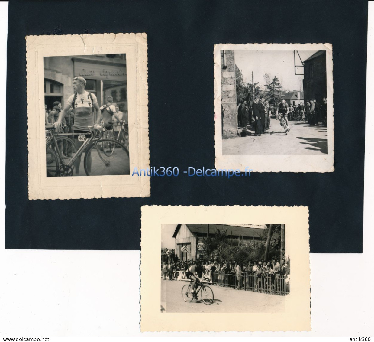 Lot De 6 Photos Anciennes Cyclisme En Bretagne Courses Cyclistes - Cyclisme