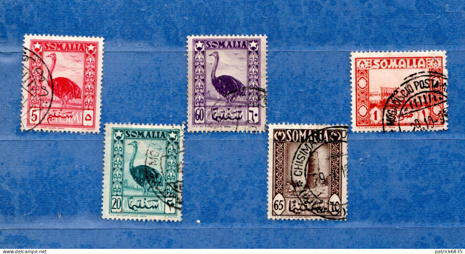 (Us8) SOMALIA - AFIS ° 1950 - PITTORICA - Unif. 2-6-9-10-11. - Somalia (AFIS)