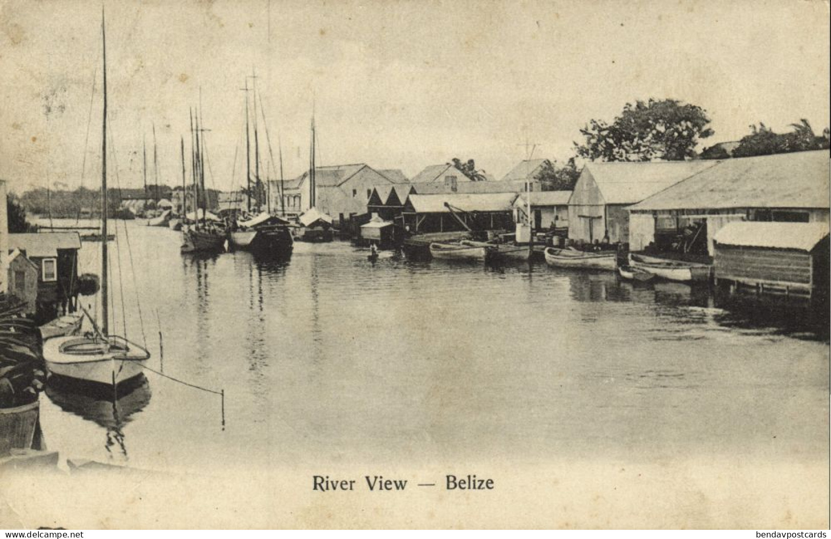 British Honduras, BELIZE, River View (1908) Postcard - Belize