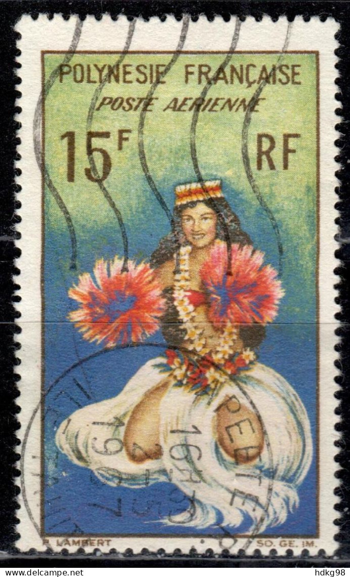 F P+ Polynesien 1964 Mi 35 Mädchen - Used Stamps