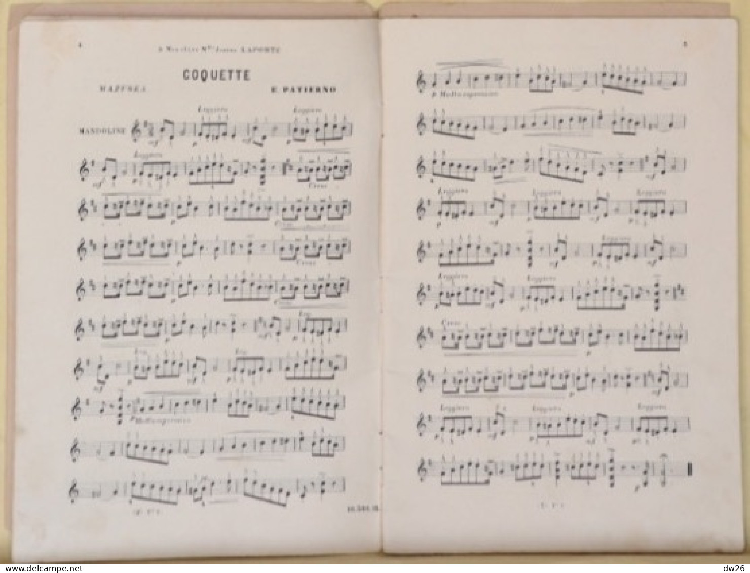 Partitions - Recueil De Morceaux Choisis Pour Mandoline Par E. Patierno - Soirées Dansantes, 48 Pages - Partitions Musicales Anciennes