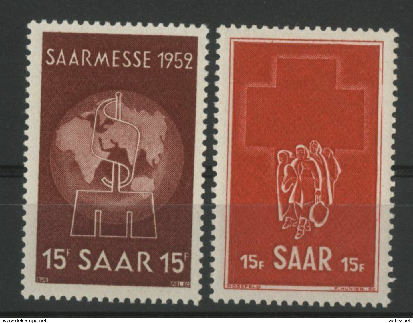 SARRE N° 304 + 305 COTE 7 € NEUFS ** MNH. TB "Foire De Sarrebruck Et Croix Rouge" - Unused Stamps