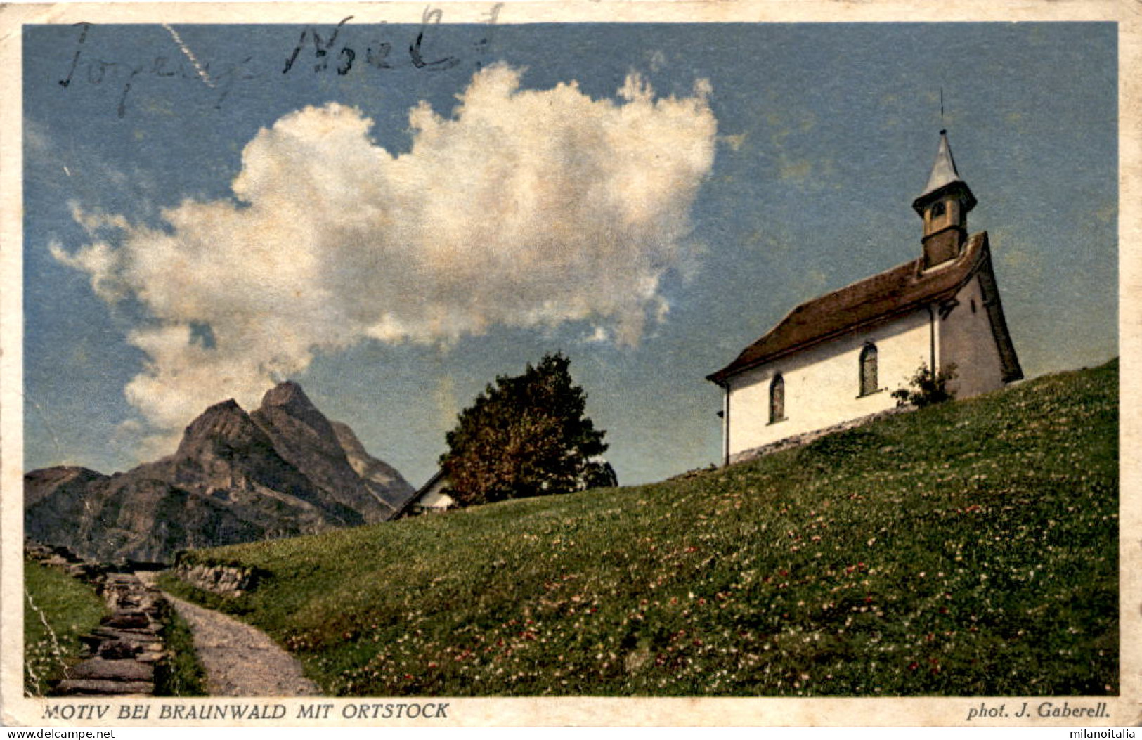 Motiv Bei Braunwald Mit Ortstock (13068) - Braunwald