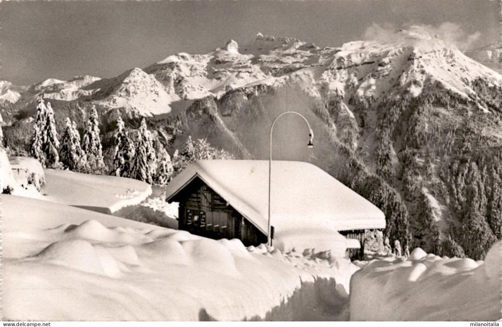 Braunwald/Glarus - Blick Gegen Kärpfstock (2214/22) * 17. 2. 1960 - Braunwald