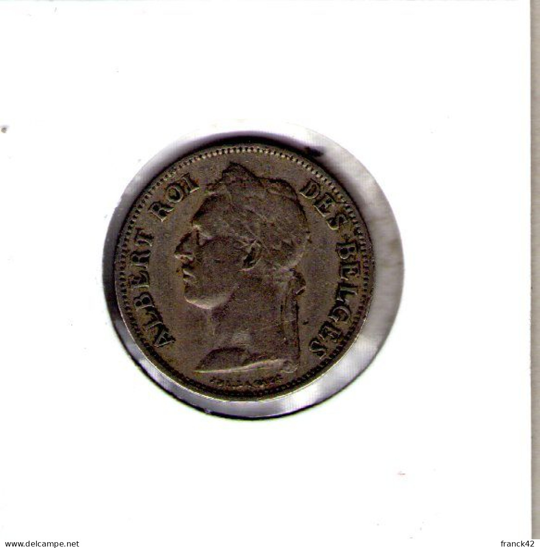 Congo Belge. 50 Centimes 1927 Legende Française - 1910-1934: Albert I