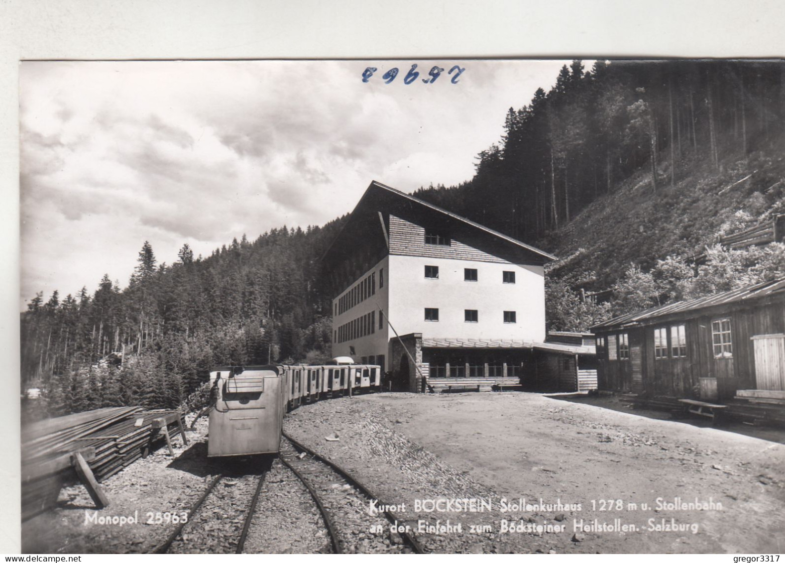 D606) BÖCKSTEIN - Stollenkurhaus Stollenbahn An Der Einfahrt Zum Badgasteiner Heilstollen - Salzburg - ZUG Alt ! - Böckstein