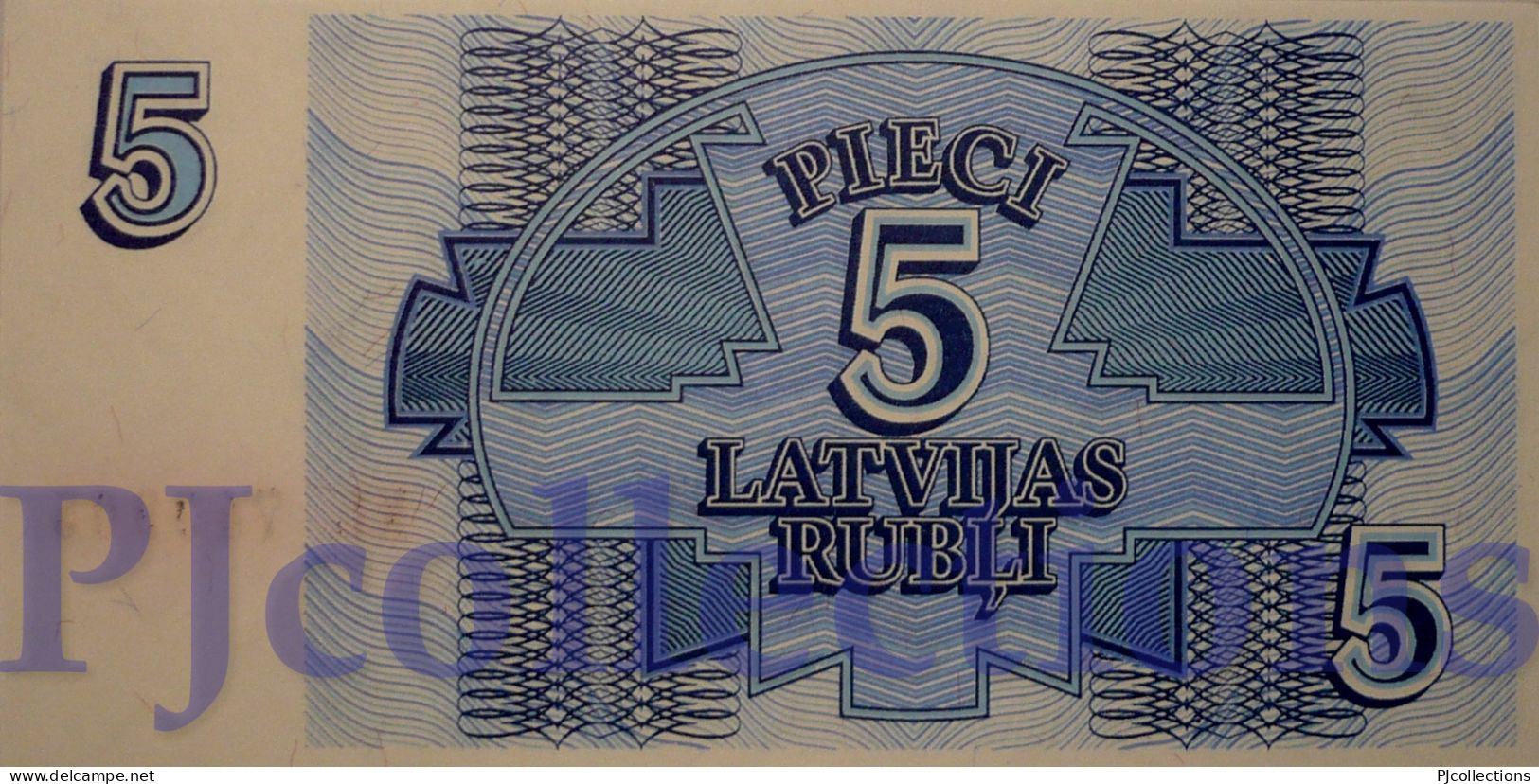 LATVIA 5 RUBLI 1992 PICK 37 UNC - Lettonie