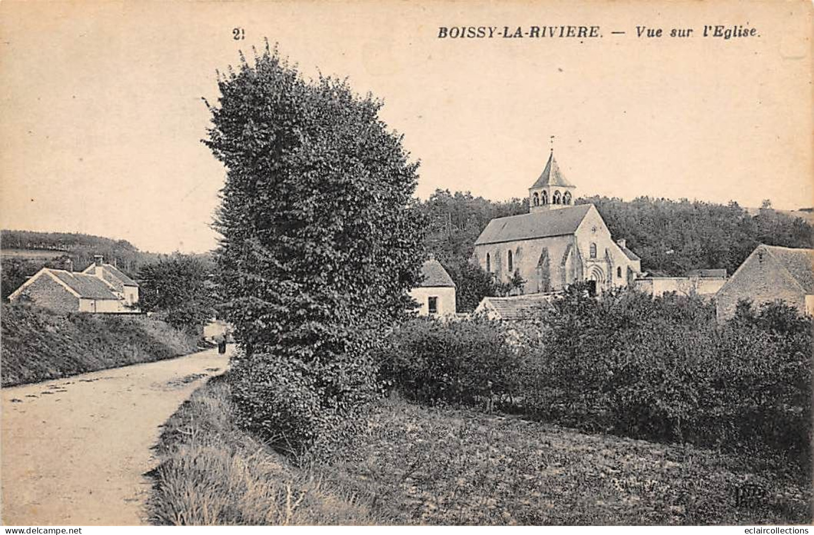 Boissy La Rivière       91            Vue Sur L'Eglise     (voir Scan) - Boissy-la-Rivière