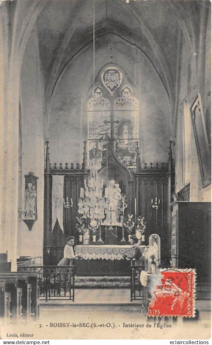 Boissy Le Sec       91           Intérieur De L'Eglise      (voir Scan) - Autres & Non Classés