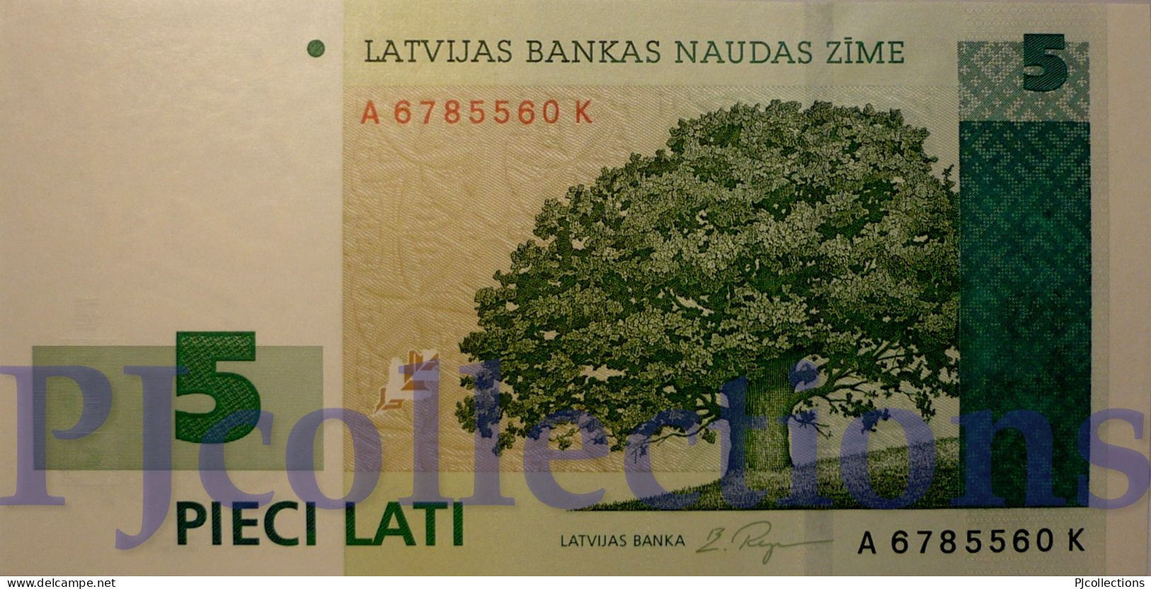 LATVIA 5 LATI 2001 PICK 49b UNC - Latvia