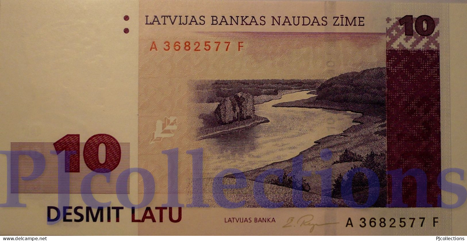 LATVIA 10 LATU 2000 PICK 50 UNC - Lettland