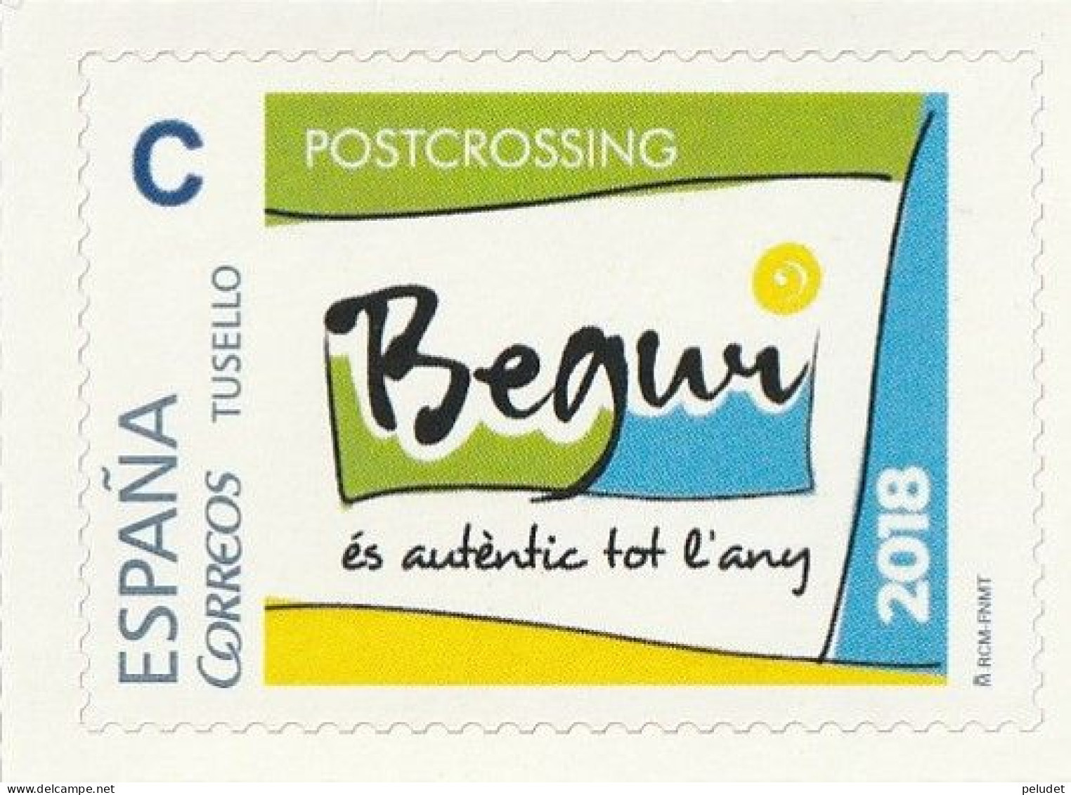 Spain Espagne - 2018 - TuSello - Postcrossing - Begur (personalized Stamp) - Varietà E Curiosità