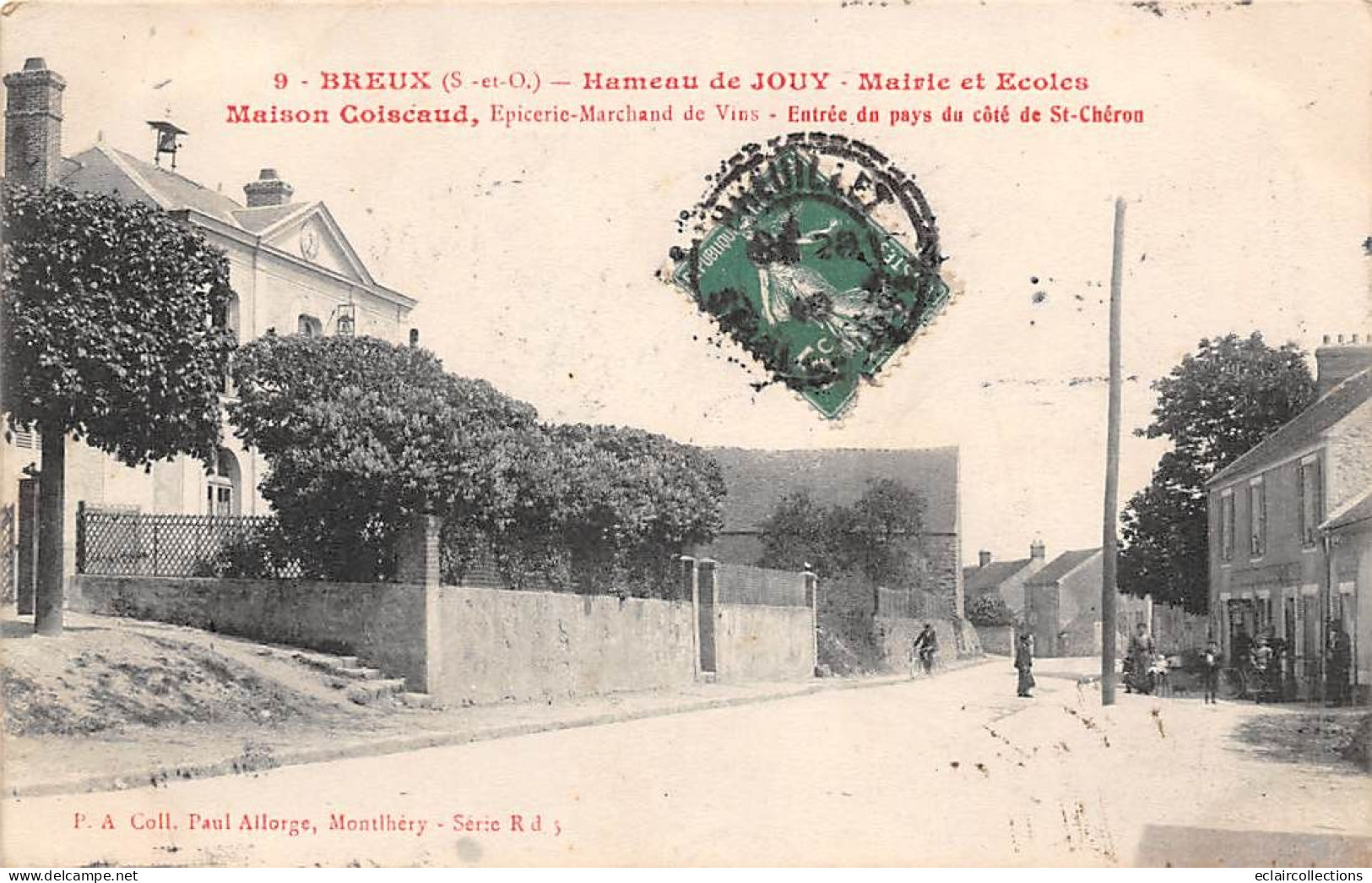 Breux         91          Mairie Ecole  Epicerie Marchand De Vin Coiscaud       (voir Scan) - Andere & Zonder Classificatie