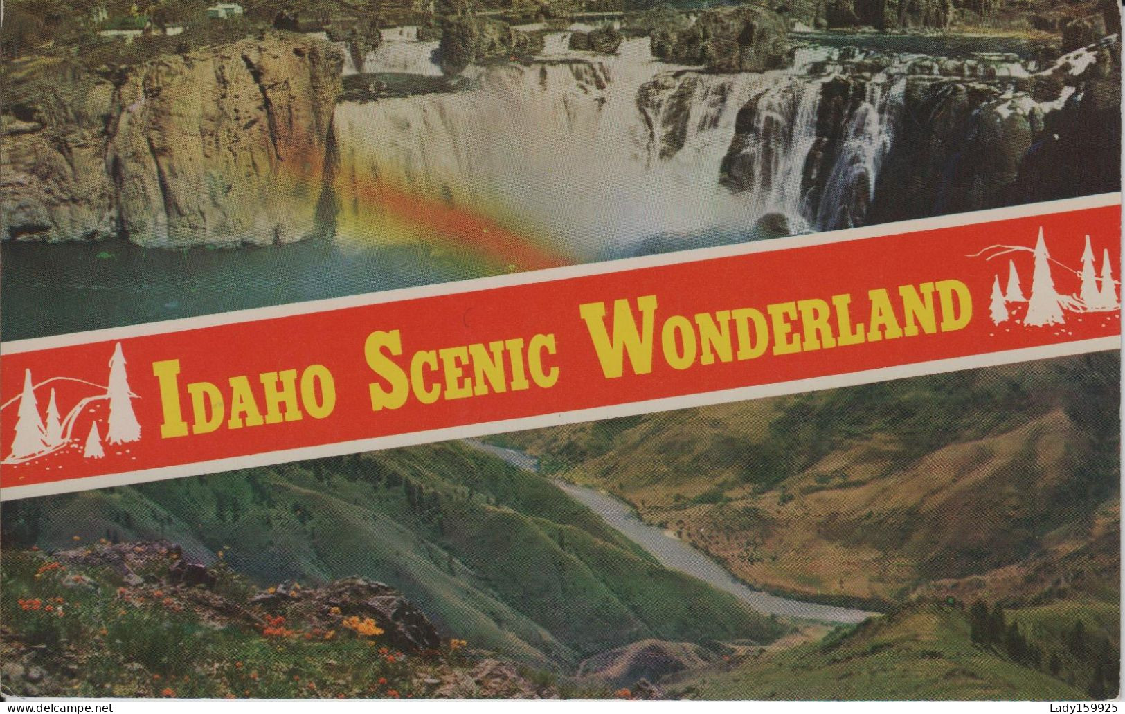 Shoshone Falls, Idaho Scenic Wonderland   Idaho USA. Vintage Cliff Snake River - Altri & Non Classificati