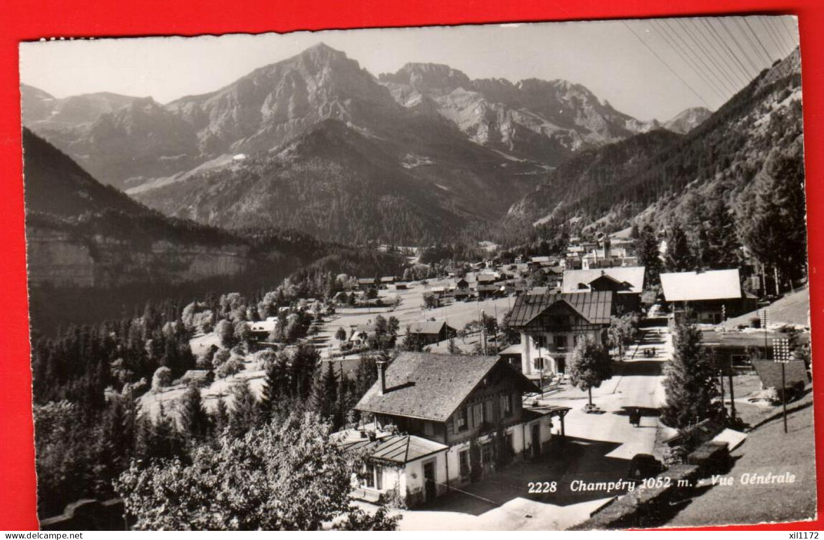 ZVM-01 Champéry  Vue Sur Le Village. Circulé 1963  Marcel Rouge 2228 - Champéry