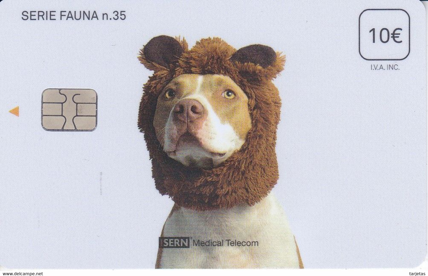 ISN-357 TARJETA DE ESPAÑA DE ISERN DE LA SERIE FAUNA Nº35 - PERRO-CAN-DOG - Hunde