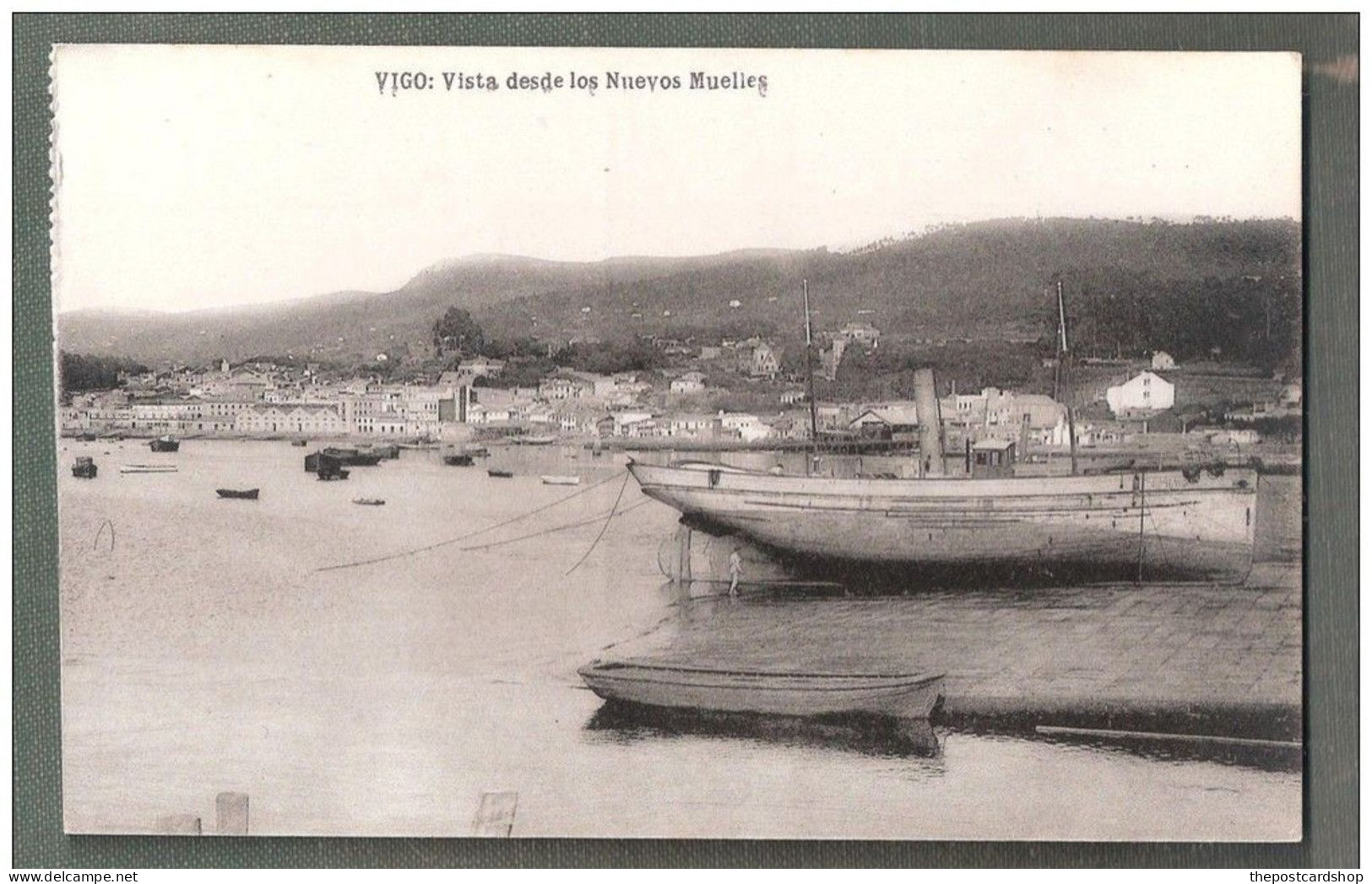 Vigo - Vista Desde Los Nuevos Muelles SHIPS BOATS UNUSED LA CONCORDIA PAPELERIA VIGO UNUSED - Pontevedra