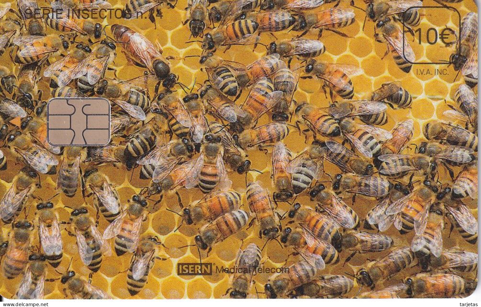 ISN-373 TARJETA DE ESPAÑA DE ISERN DE LA SERIE INSECTOS Nº24 (ABEJA-BEE) - Abeilles