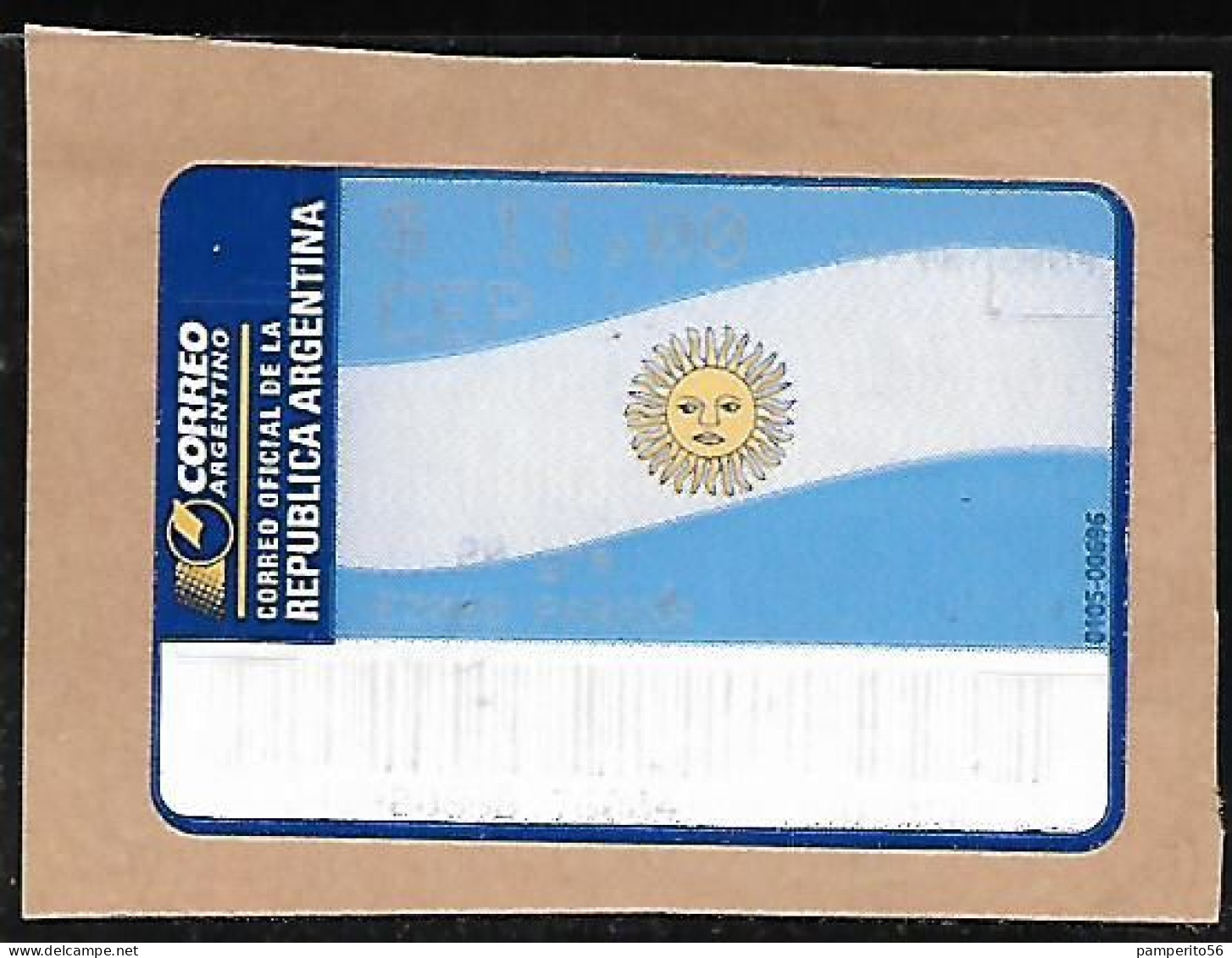 ARGENTINA - AÑO 2001 - Etiqueta De Franqueo CEP 20 Grs - Parana En Fragmento - Vignettes D'affranchissement (Frama)