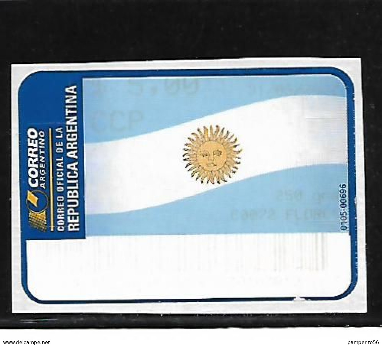 ARGENTINA - AÑO 2002 - Etiqueta De Franqueo CCP 20 Grs - Flores - Vignettes D'affranchissement (Frama)