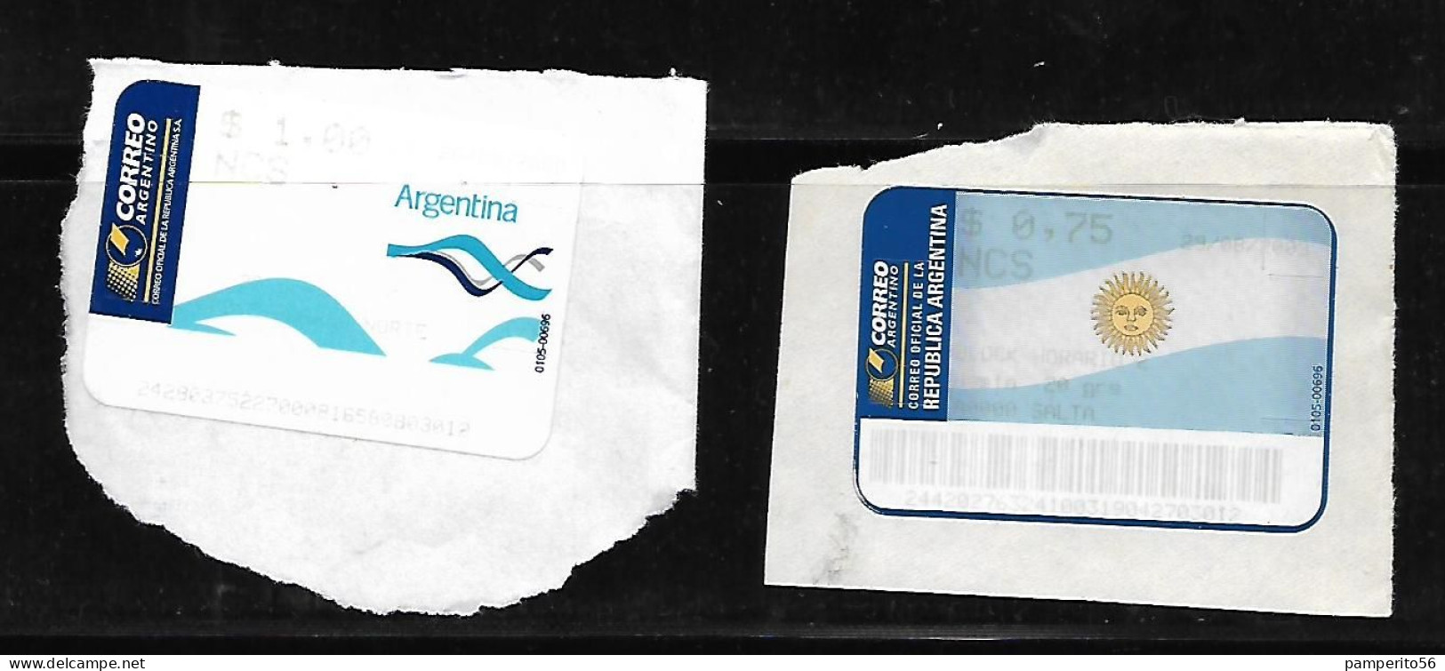 ARGENTINA - AÑO 2002/2008 - Etiquetas De Franqueo NCS 20 Grs - Norte - Salta - Franking Labels