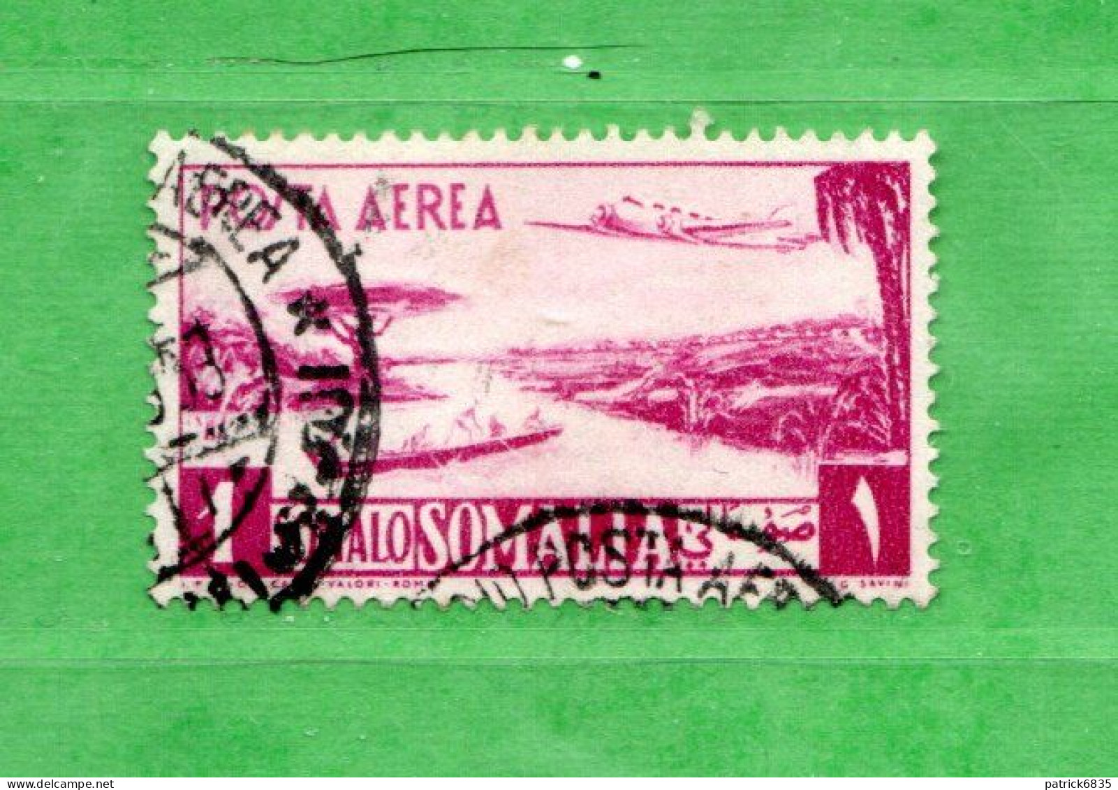 (Us8) SOMALIA - AFIS ° 1950 - PITTORICA - POSTA AEREA. Unif. A.6. - Somalia (AFIS)