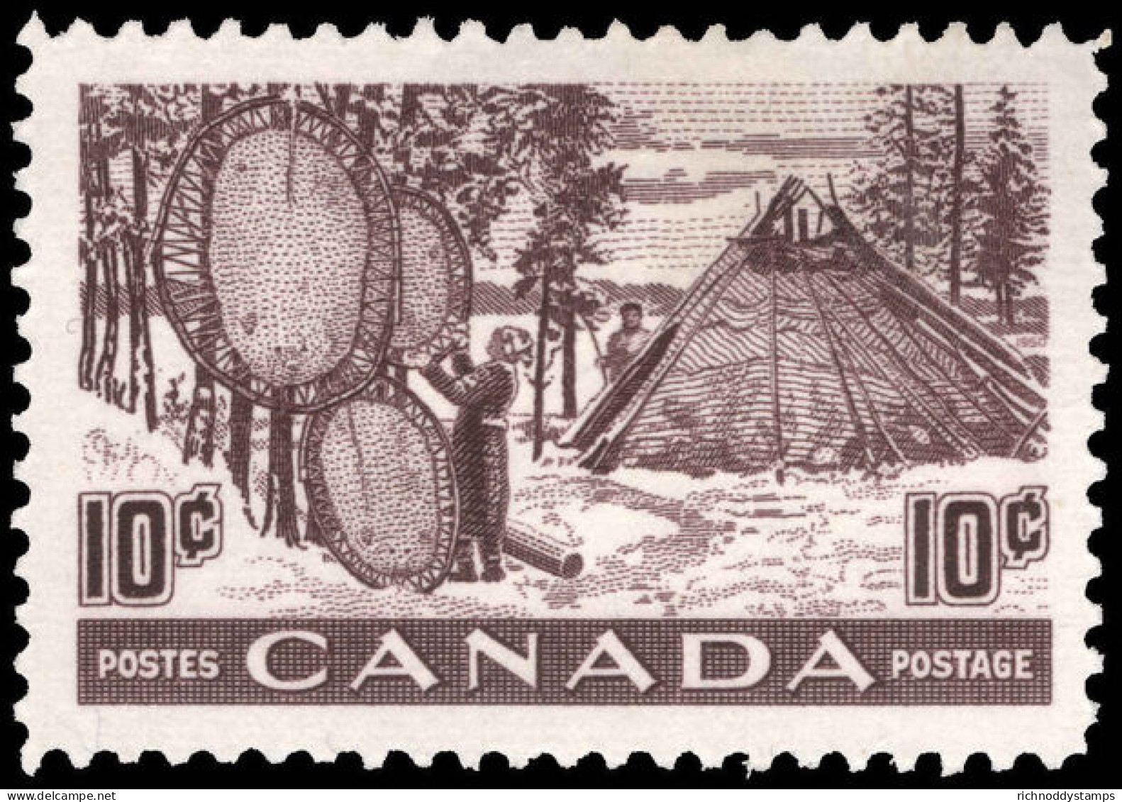 Canada 1950 Drying Furs Lightly Mounted Mint. - Otros & Sin Clasificación