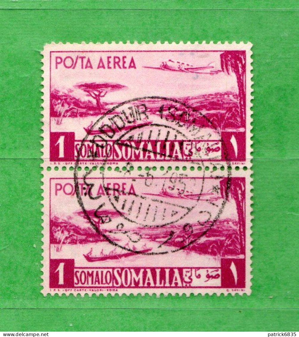 (Us8) SOMALIA - AFIS ° 1950 - PITTORICA - POSTA AEREA. Unif. A.6.  Come Scansione. - Somalia (AFIS)