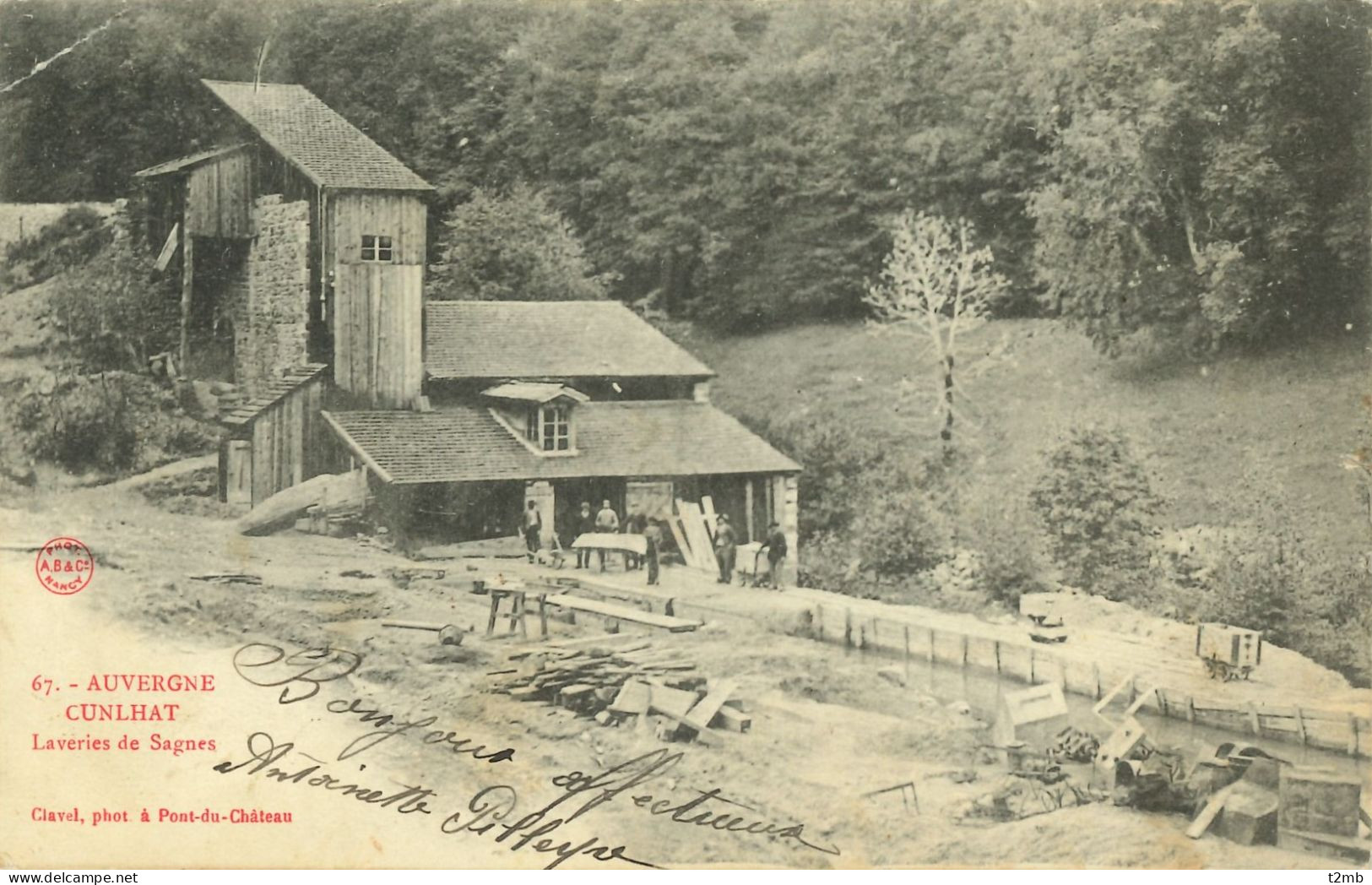 CUNLHAT (Puy De Dôme) - Laveries De Sagnes. N° 67 (photo Clavel à Pont Du Château) - Cunlhat