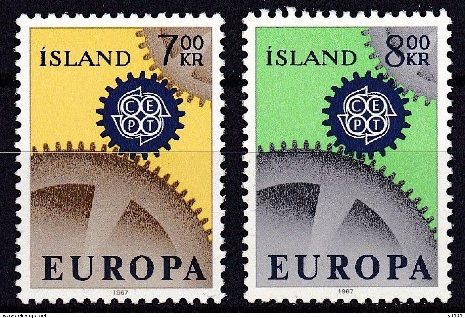 IS240D – ISLANDE – ICELAND – 1967 - EUROPA – SG # 440/1 MNH 5,50 € - Ungebraucht